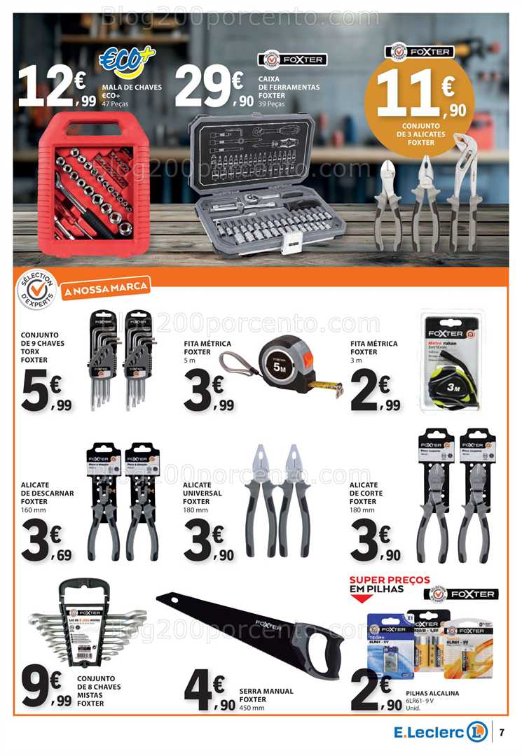 Antevisão Folheto E-LECLERC Bazar Promoções de 28 agosto a 10 setembro