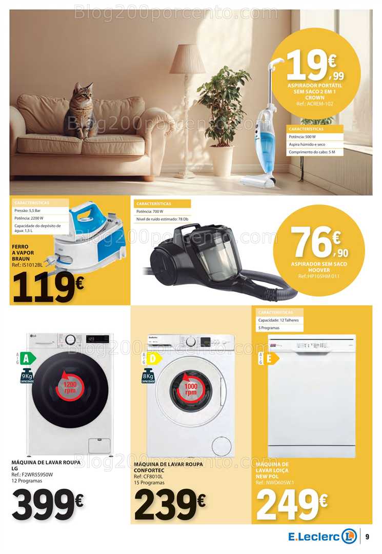 Antevisão Folheto E-LECLERC Bazar Promoções de 28 agosto a 10 setembro