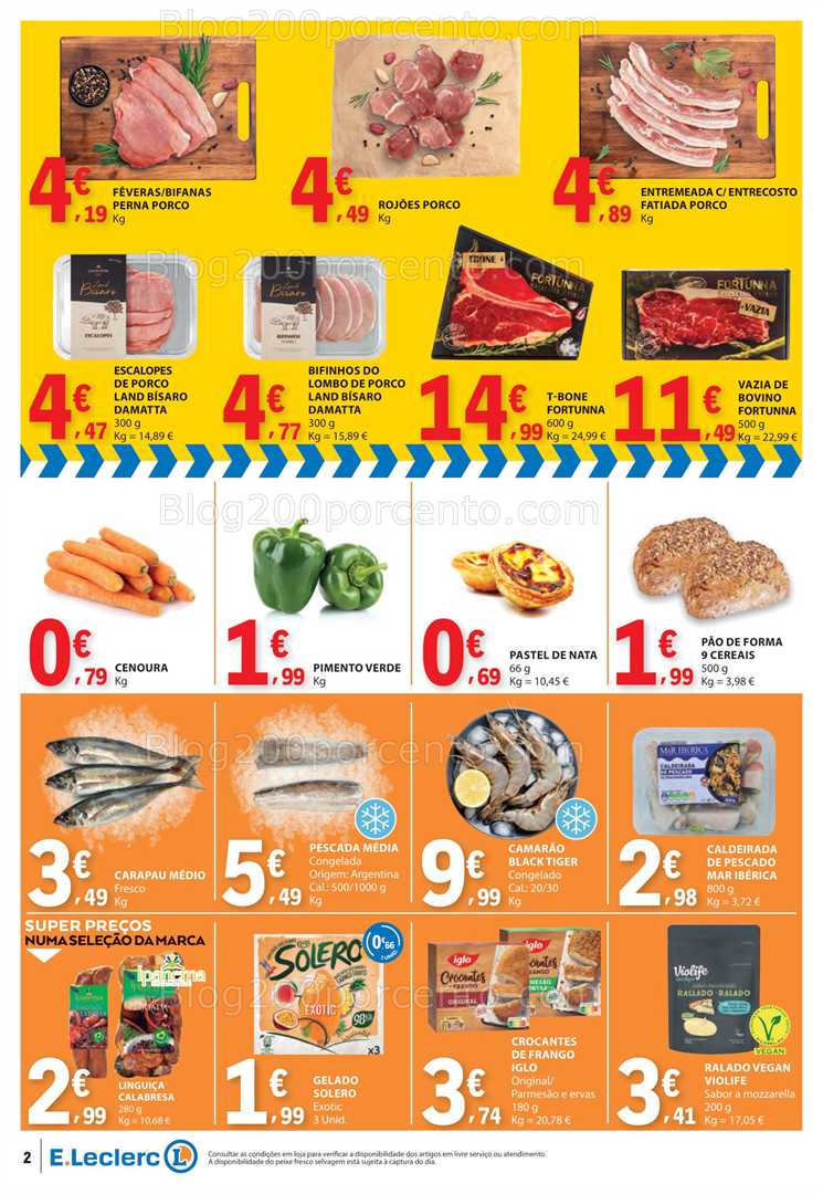Antevisão Folheto E-LECLERC Promoções Fim de Semana de 15 a 17 agosto