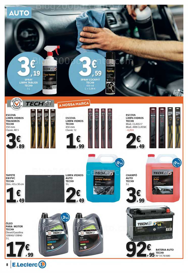 Antevisão Folheto E-LECLERC Bazar Promoções de 14 a 27 agosto