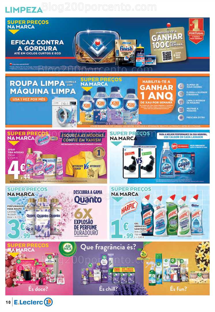 Antevisão Folheto E-LECLERC Limpeza do Lar Promoções de 26 agosto a 7 setembro