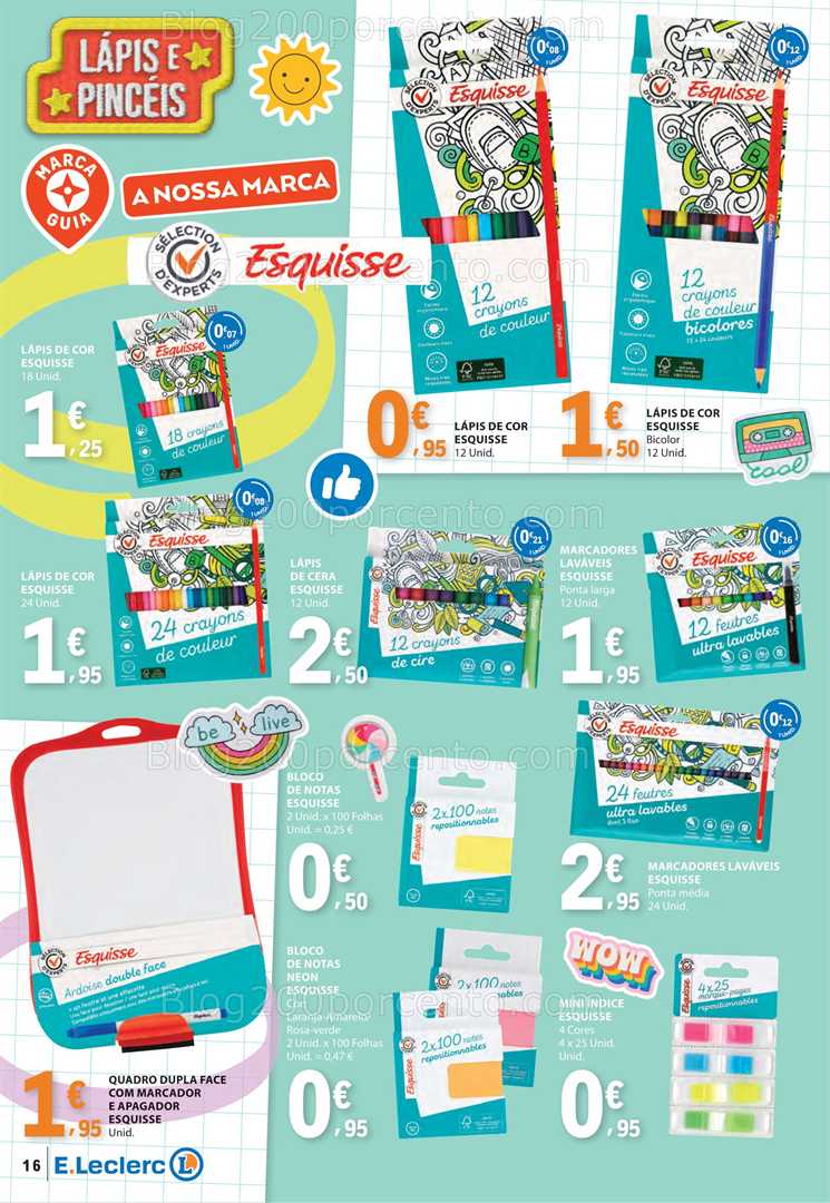 Antevisão Folheto E-LECLERC Extra Especial Regresso às Aulas - 26 agosto a 14 setembro
