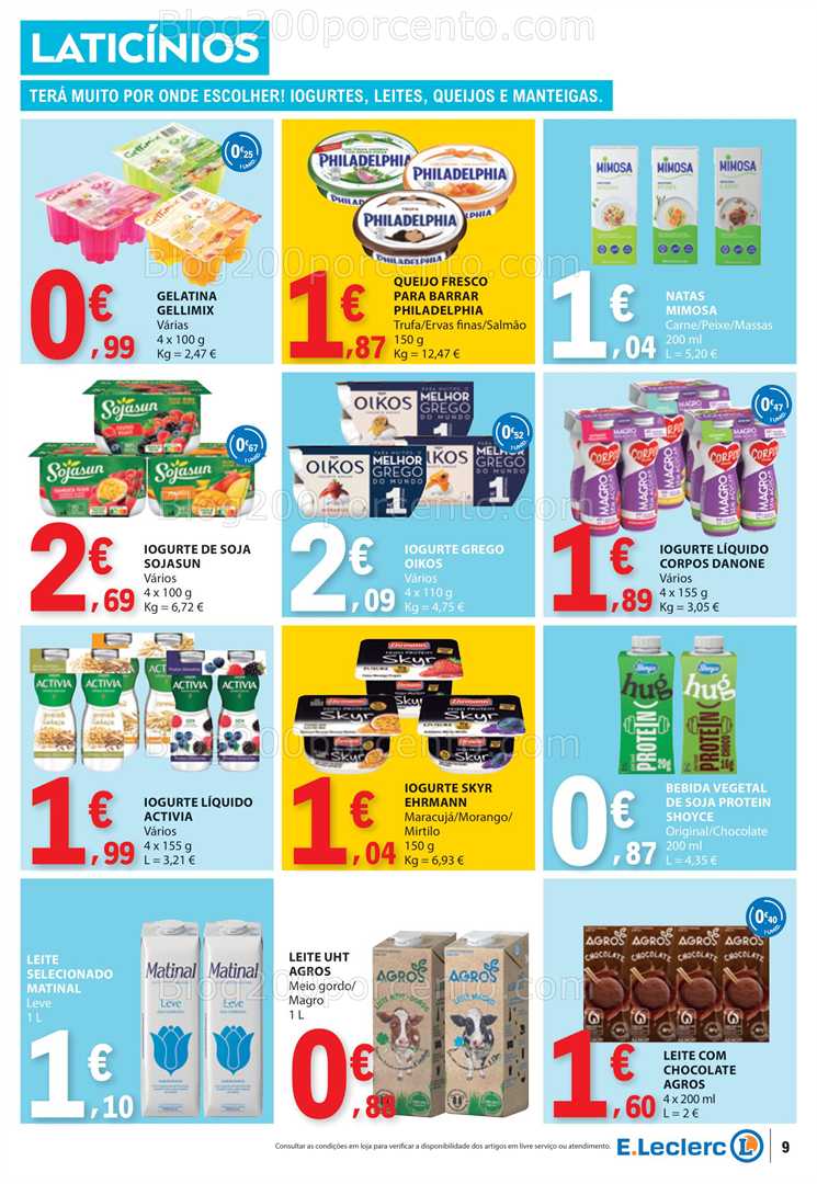 Antevisão Folheto E-LECLERC Promoções de 14 a 20 agosto