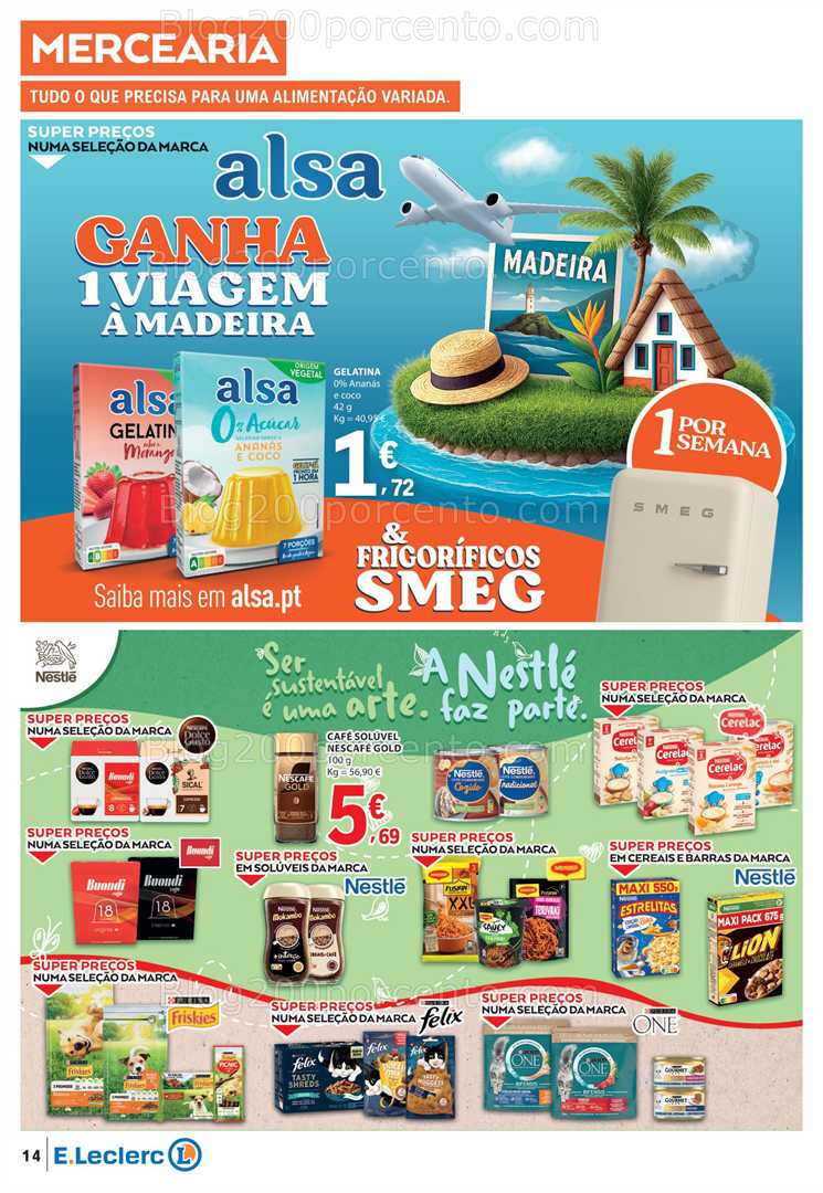 Antevisão Folheto E-LECLERC Promoções de 14 a 20 agosto