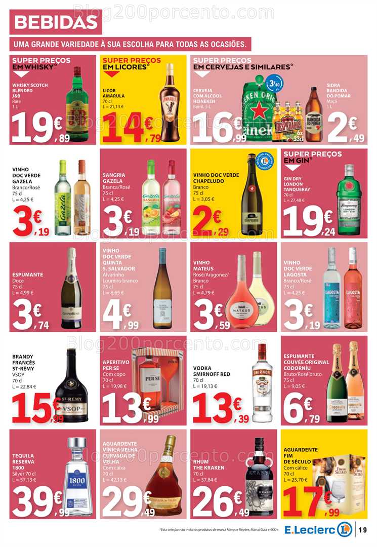 Antevisão Folheto E-LECLERC Promoções de 14 a 20 agosto