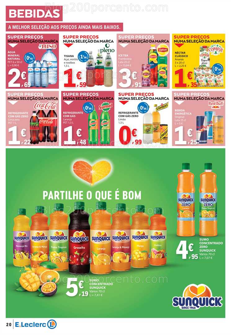 Antevisão Folheto E-LECLERC Promoções de 14 a 20 agosto