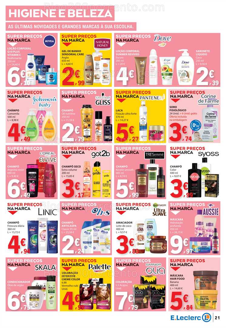 Antevisão Folheto E-LECLERC Promoções de 14 a 20 agosto