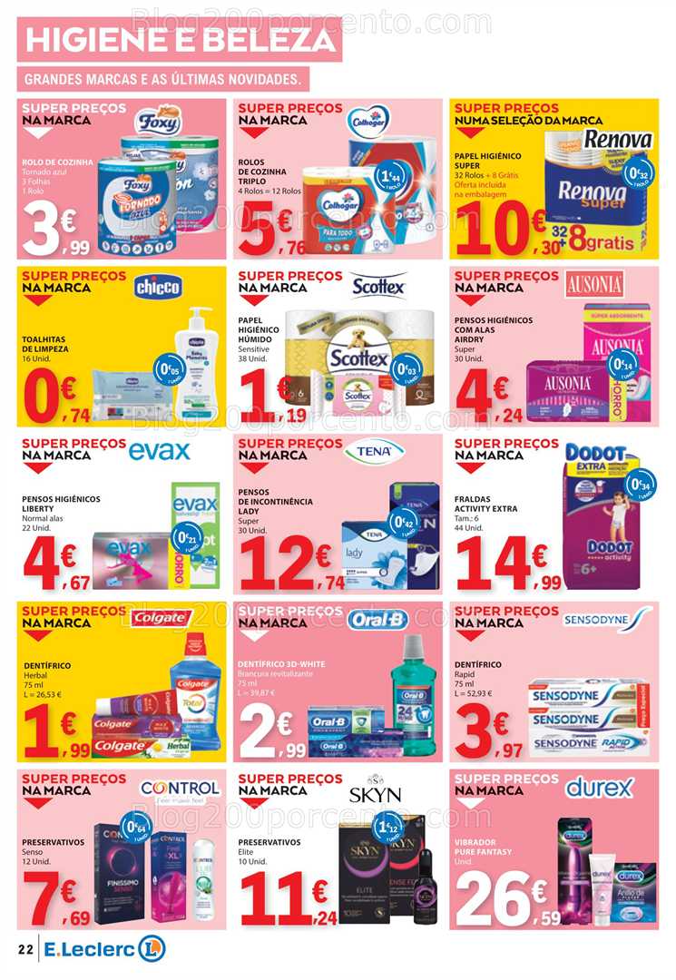 Antevisão Folheto E-LECLERC Promoções de 14 a 20 agosto