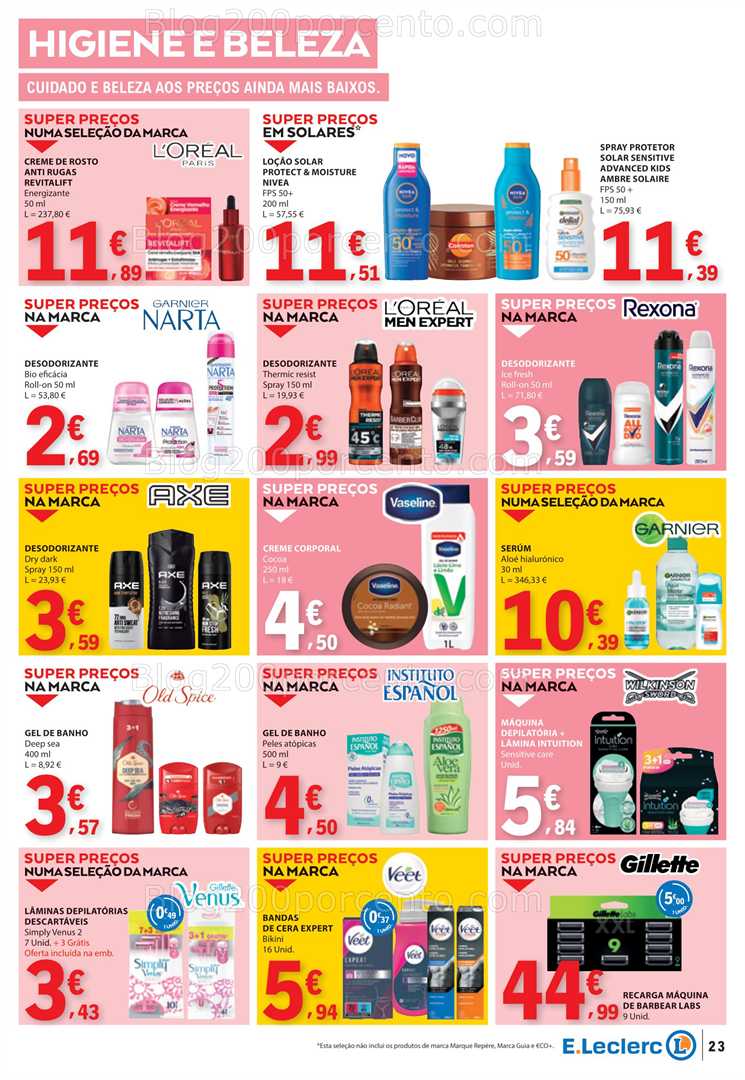 Antevisão Folheto E-LECLERC Promoções de 14 a 20 agosto