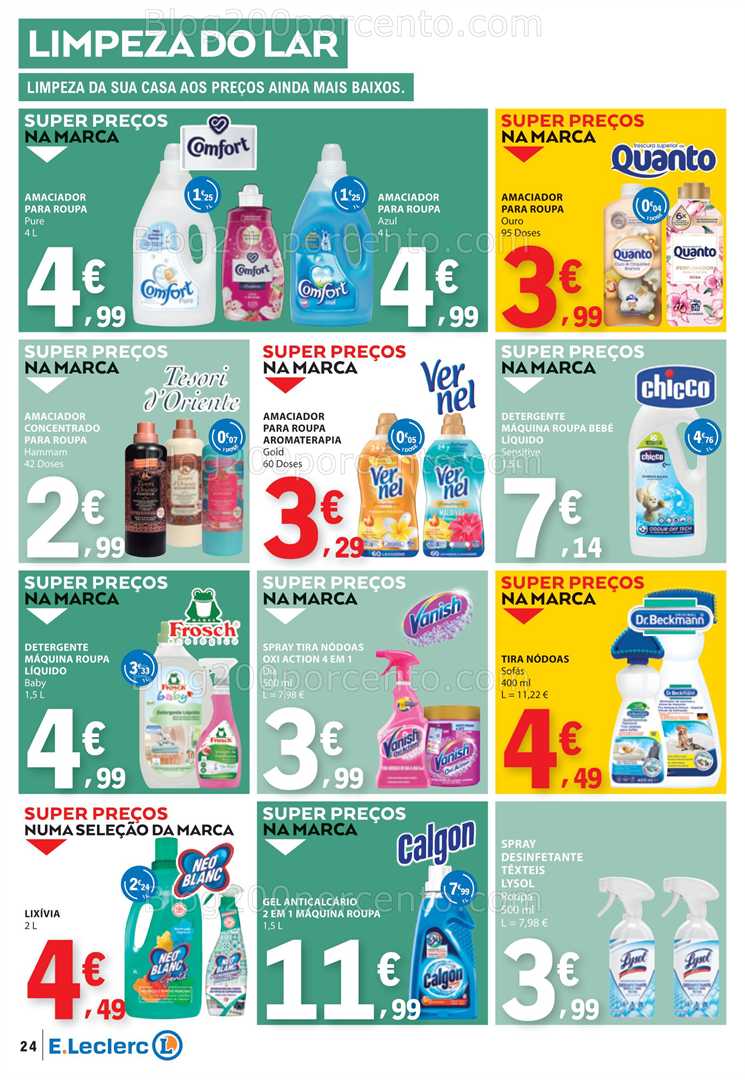 Antevisão Folheto E-LECLERC Promoções de 14 a 20 agosto