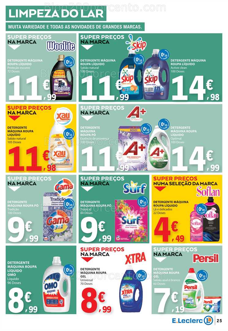 Antevisão Folheto E-LECLERC Promoções de 14 a 20 agosto