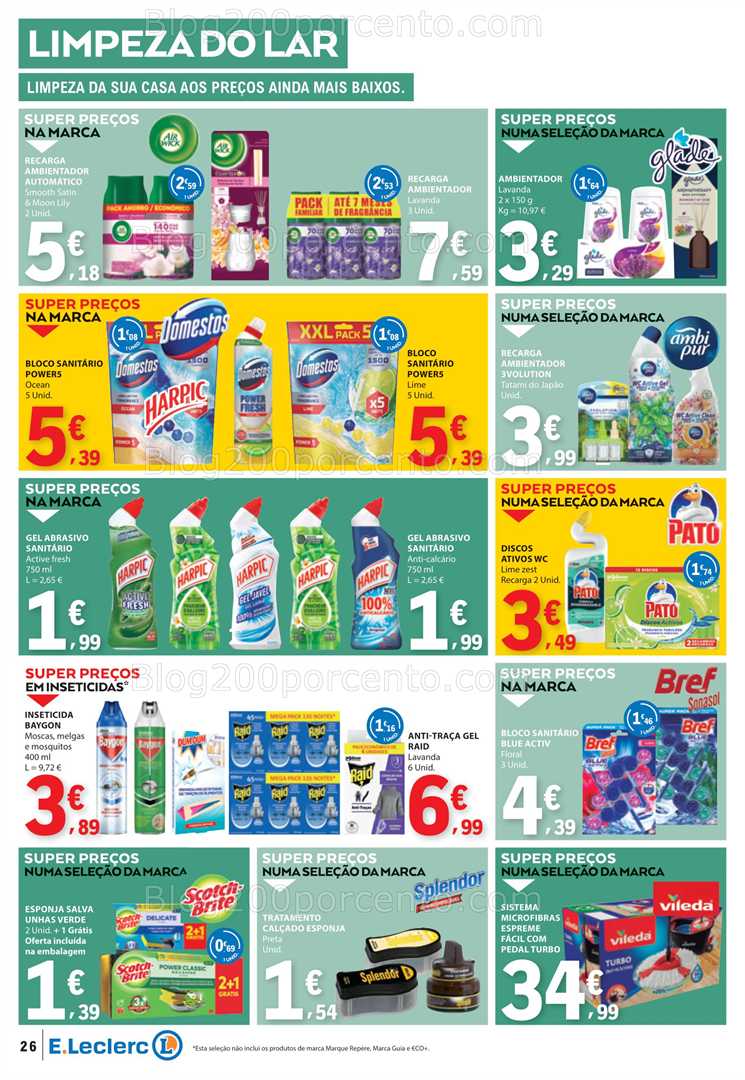 Antevisão Folheto E-LECLERC Promoções de 14 a 20 agosto
