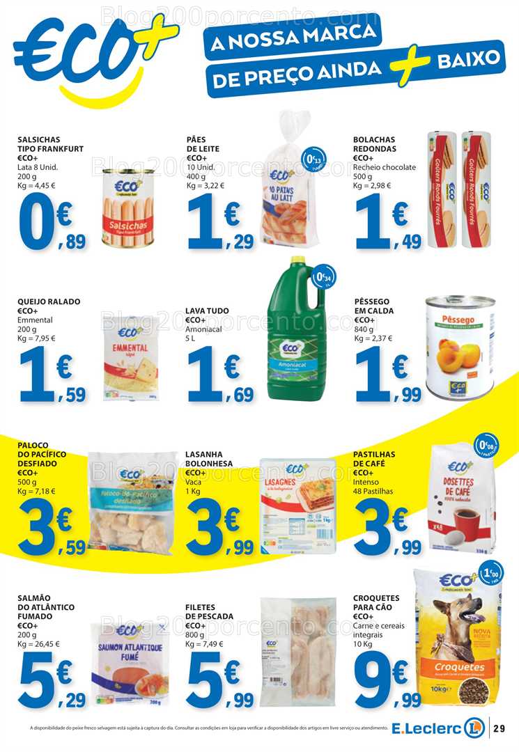 Antevisão Folheto E-LECLERC Promoções de 14 a 20 agosto