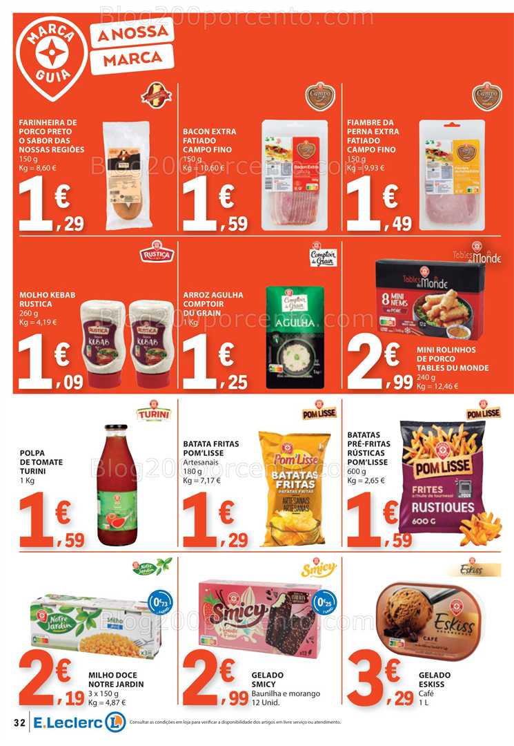Antevisão Folheto E-LECLERC Promoções de 14 a 20 agosto