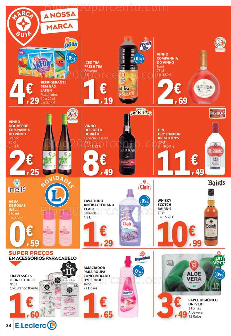 Antevisão Folheto E-LECLERC Promoções de 14 a 20 agosto