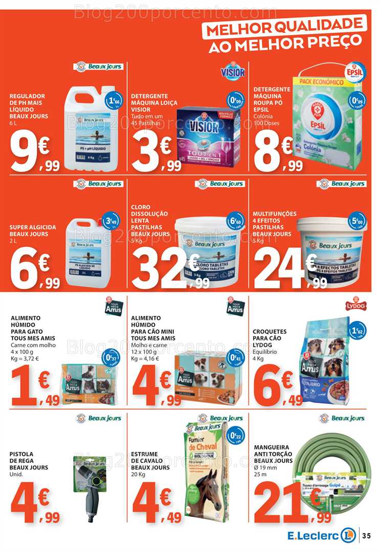 Antevisão Folheto E-LECLERC Promoções de 14 a 20 agosto