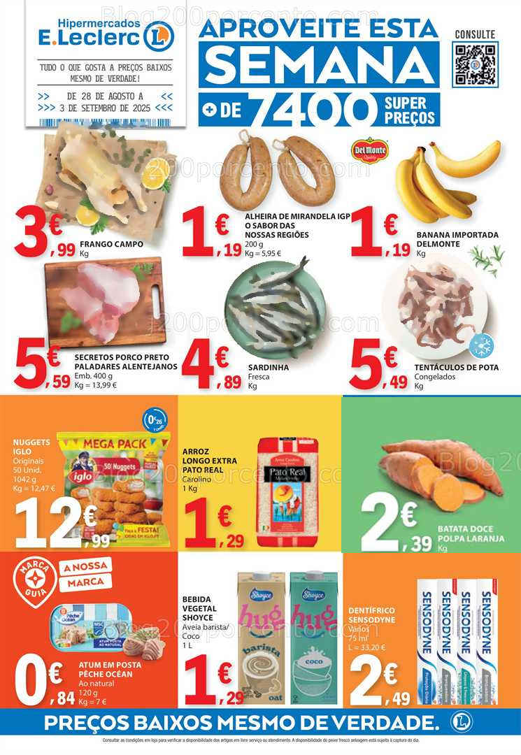 Antevisão Folheto E-LECLERC Promoções de 28 agosto a 3 setembro