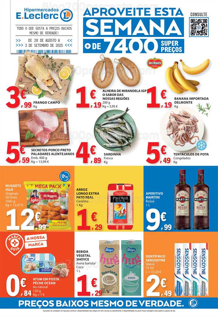 Antevisão Folheto E-LECLERC Promoções de 28 agosto a 3 setembro