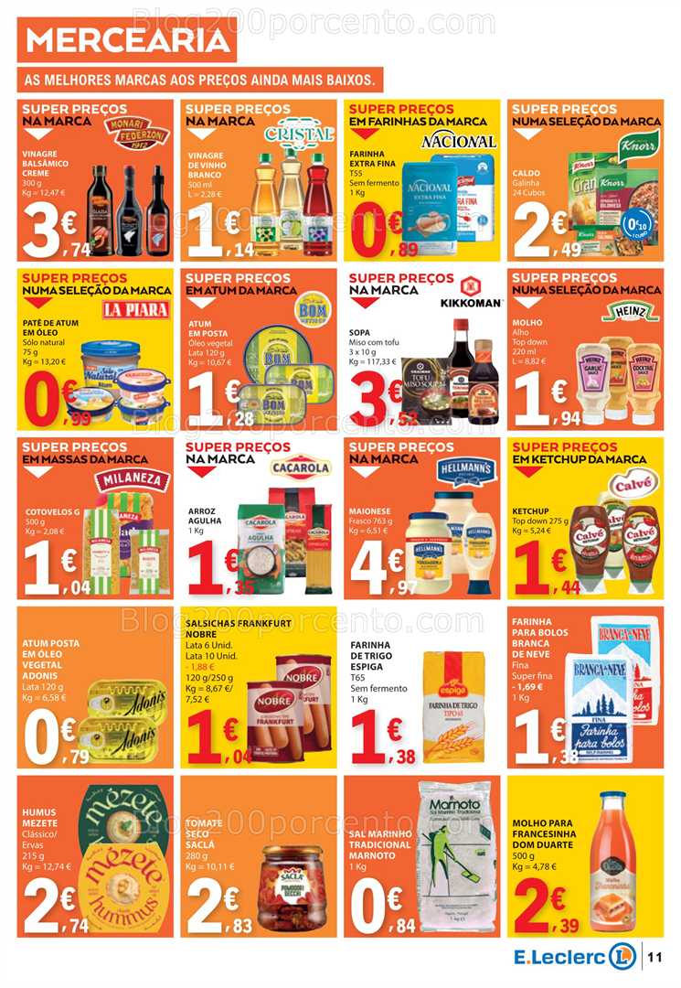Antevisão Folheto E-LECLERC Promoções de 28 agosto a 3 setembro