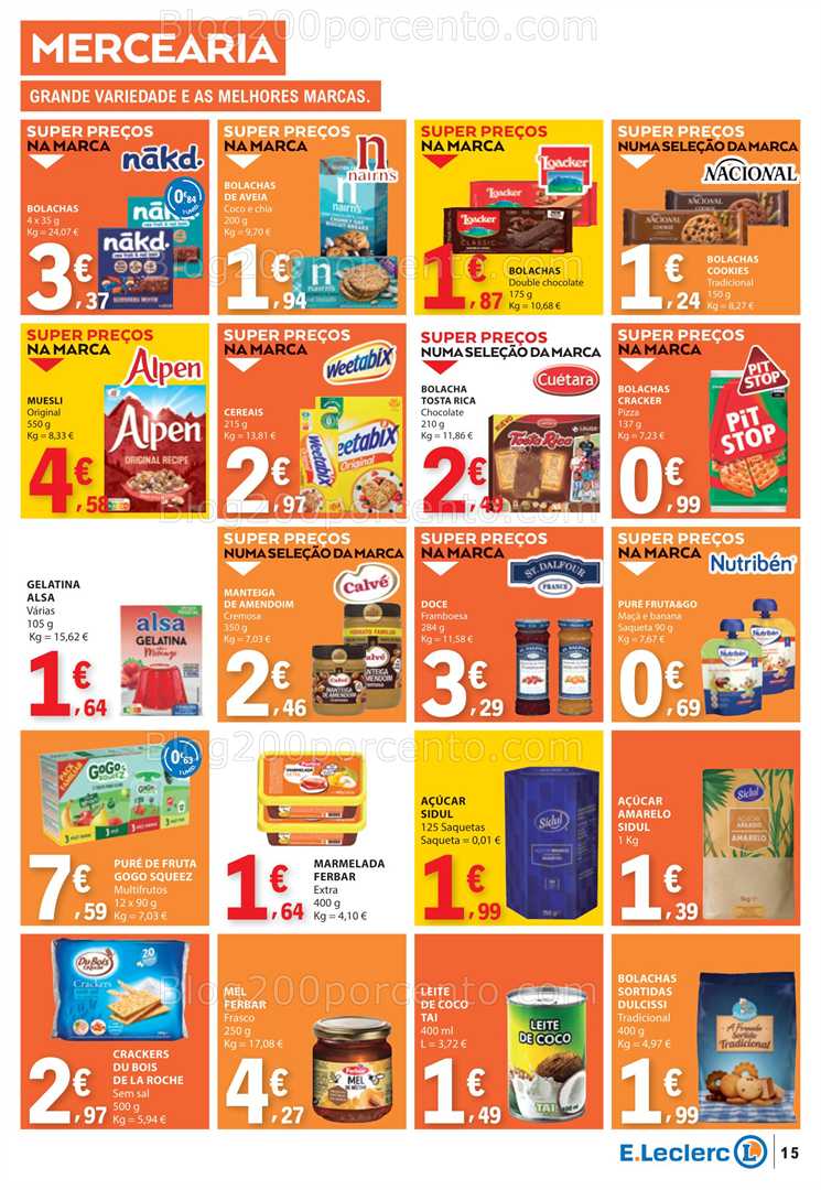 Antevisão Folheto E-LECLERC Promoções de 28 agosto a 3 setembro