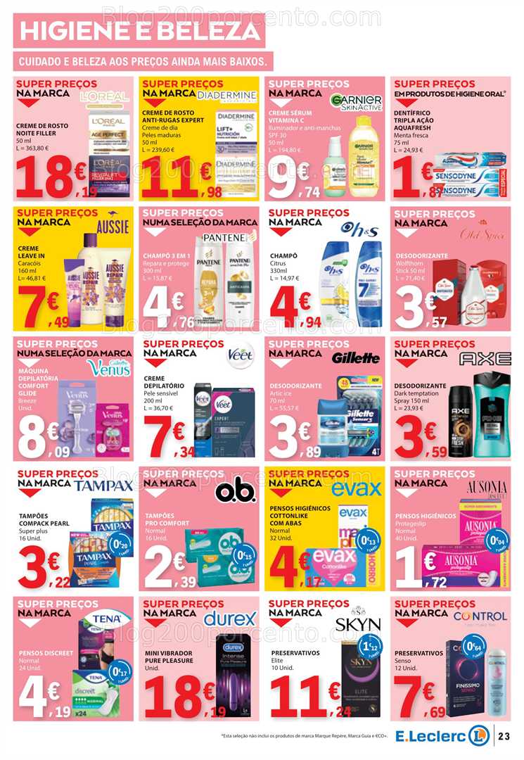 Antevisão Folheto E-LECLERC Promoções de 28 agosto a 3 setembro
