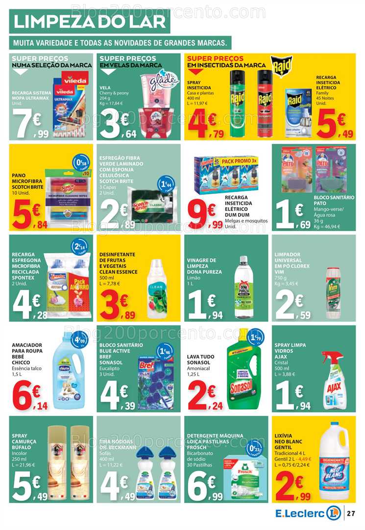 Antevisão Folheto E-LECLERC Promoções de 28 agosto a 3 setembro