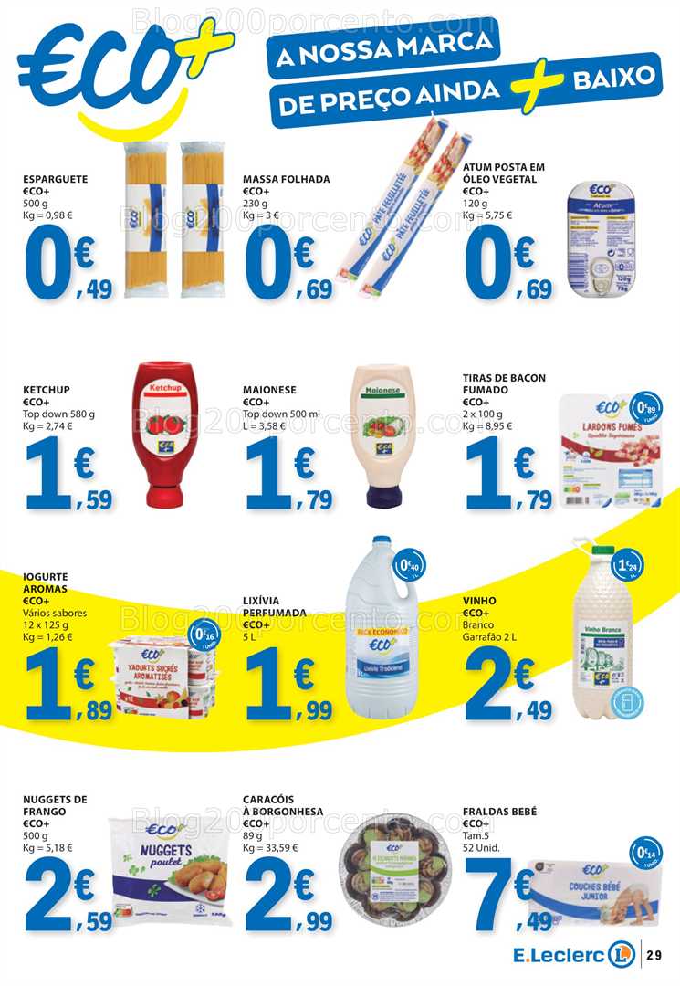 Antevisão Folheto E-LECLERC Promoções de 28 agosto a 3 setembro