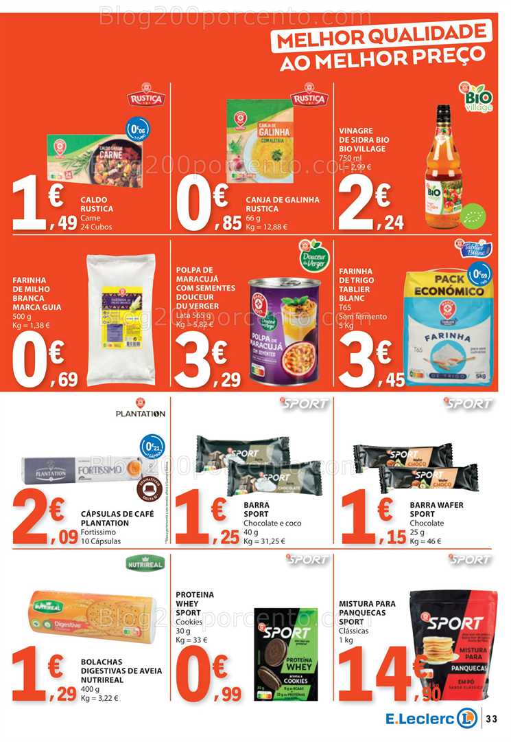 Antevisão Folheto E-LECLERC Promoções de 28 agosto a 3 setembro