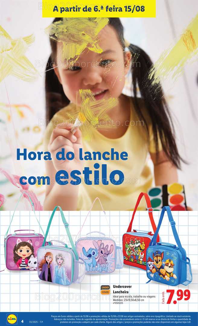 Antevisão Folheto LIDL Especial Regresso às Aulas - 15 agosto a 18 setembro