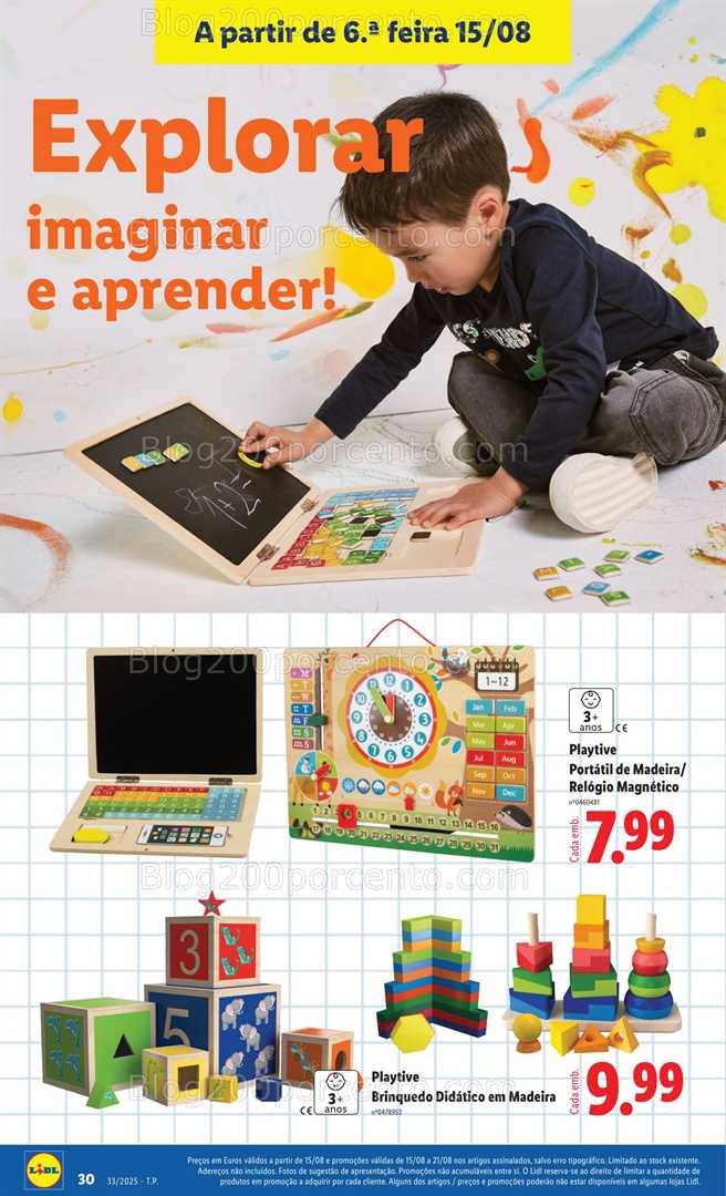 Antevisão Folheto LIDL Especial Regresso às Aulas - 15 agosto a 18 setembro