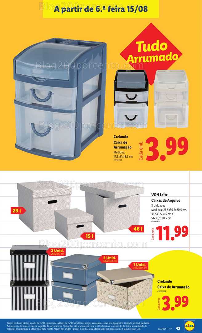 Antevisão Folheto LIDL Especial Regresso às Aulas - 15 agosto a 18 setembro