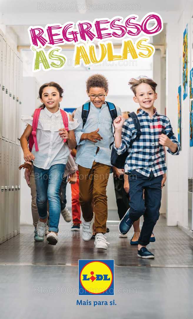 Antevisão Folheto LIDL Especial Regresso às Aulas - 15 agosto a 18 setembro