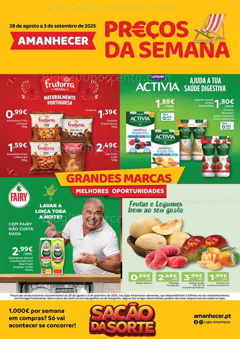 Antevisão Folheto AMANHECER Promoções de 28 agosto a 3 setembro
