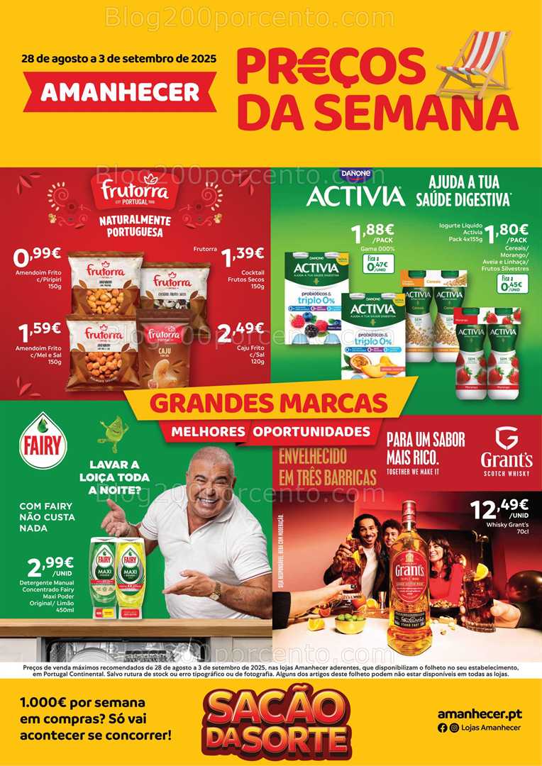 Antevisão Folheto AMANHECER Promoções de 28 agosto a 3 setembro