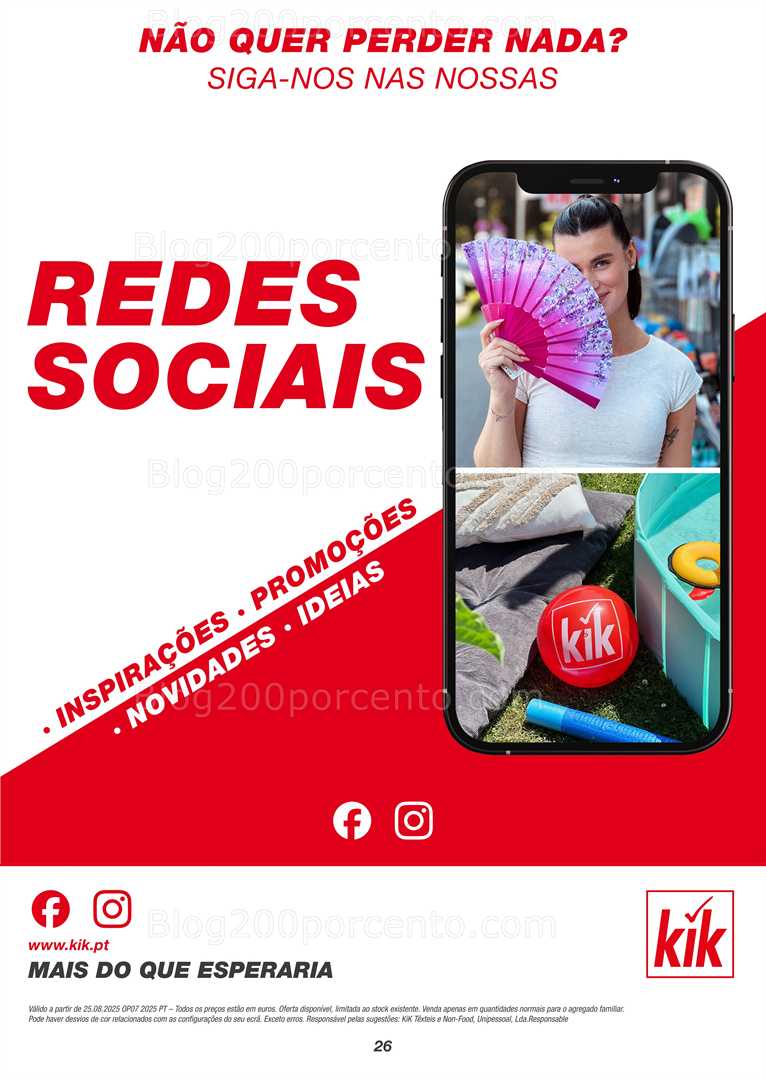 Antevisão Folheto KIK Regresso às aulas promoções a partir de 25 agosto