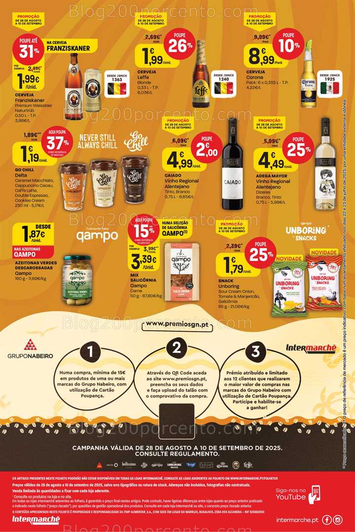 Antevisão Folheto INTERMARCHÉ Extra Bebidas - 28 agosto a 10 setembro
