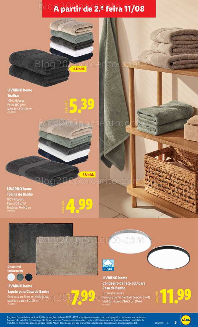 Antevisão Folheto LIDL Bazar Promoções de 11 a 21 agosto - Edição Digital all