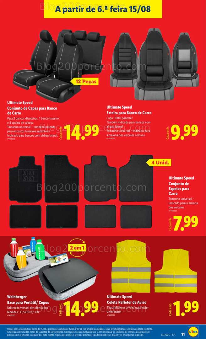 Antevisão Folheto LIDL Bazar Promoções de 11 a 21 agosto - Edição Digital all