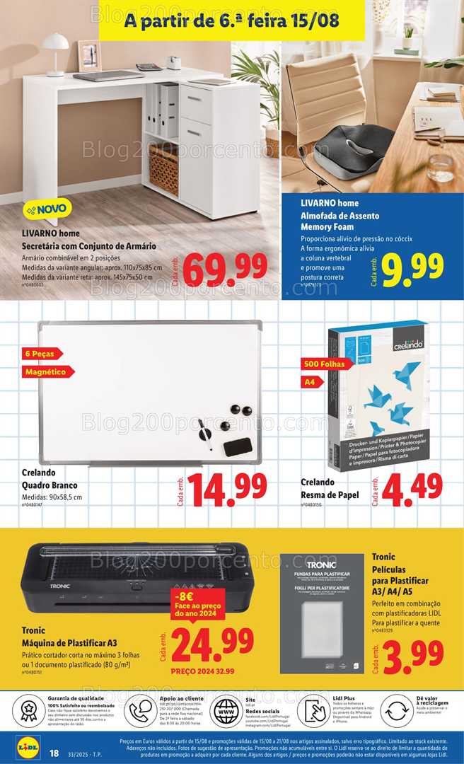 Antevisão Folheto LIDL Bazar Promoções de 11 a 21 agosto - Edição Digital all