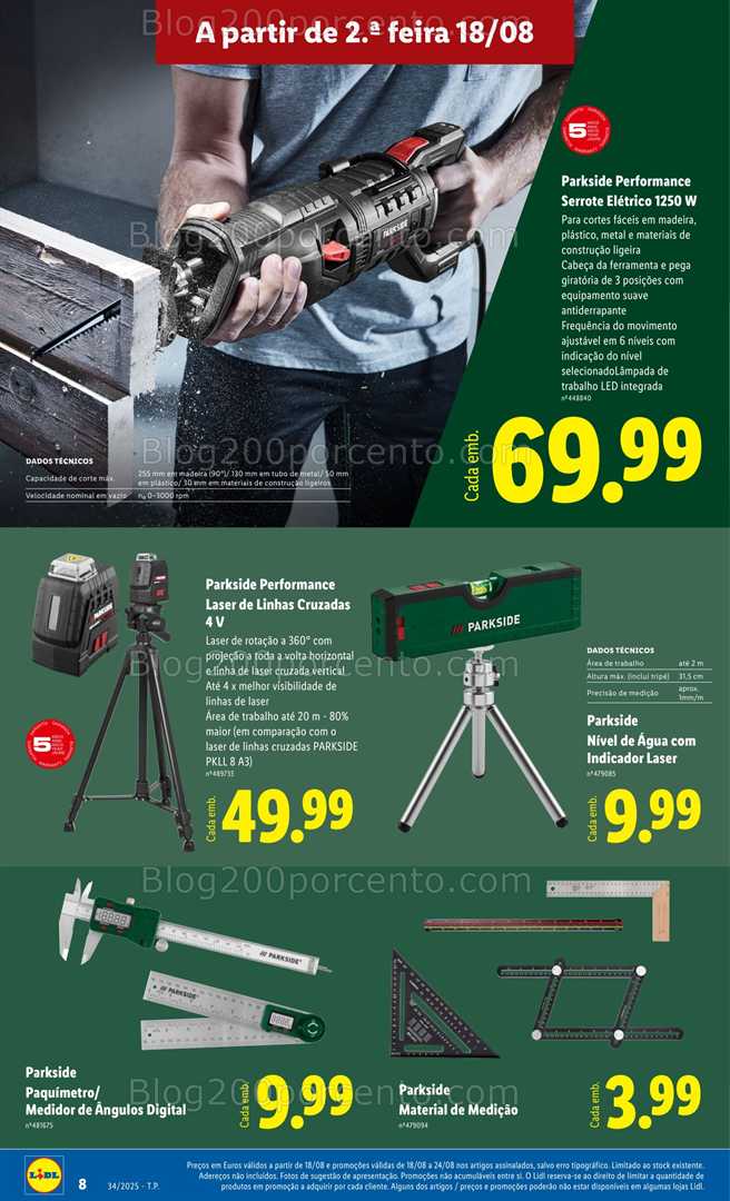 Antevisão Folheto LIDL Bazar Promoções de 18 a 28 agosto - Edição Digital