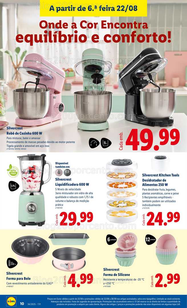 Antevisão Folheto LIDL Especial Cozinha Promoções de 18 a 24 agosto