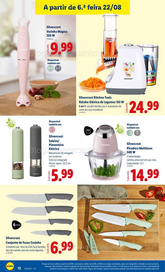 Antevisão Folheto LIDL Especial Cozinha Promoções de 18 a 24 agosto