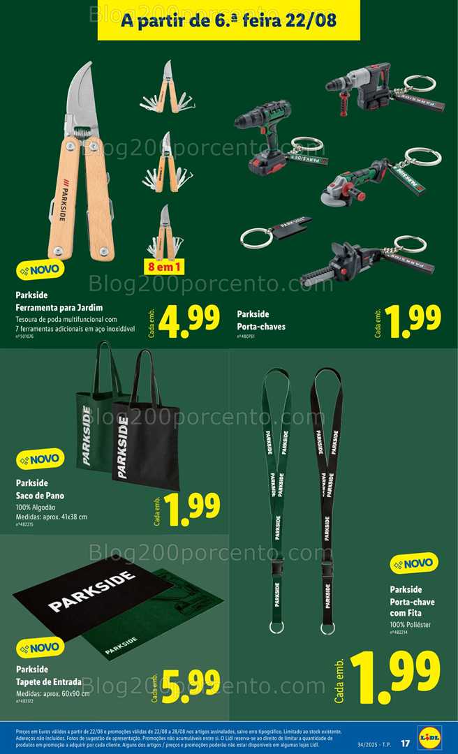 Antevisão Folheto LIDL Bazar Promoções de 18 a 28 agosto - Edição Digital
