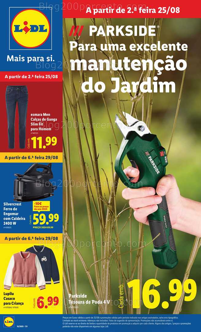 Antevisão Folheto LIDL Bazar Promoções de 25 agosto a 4 setembro