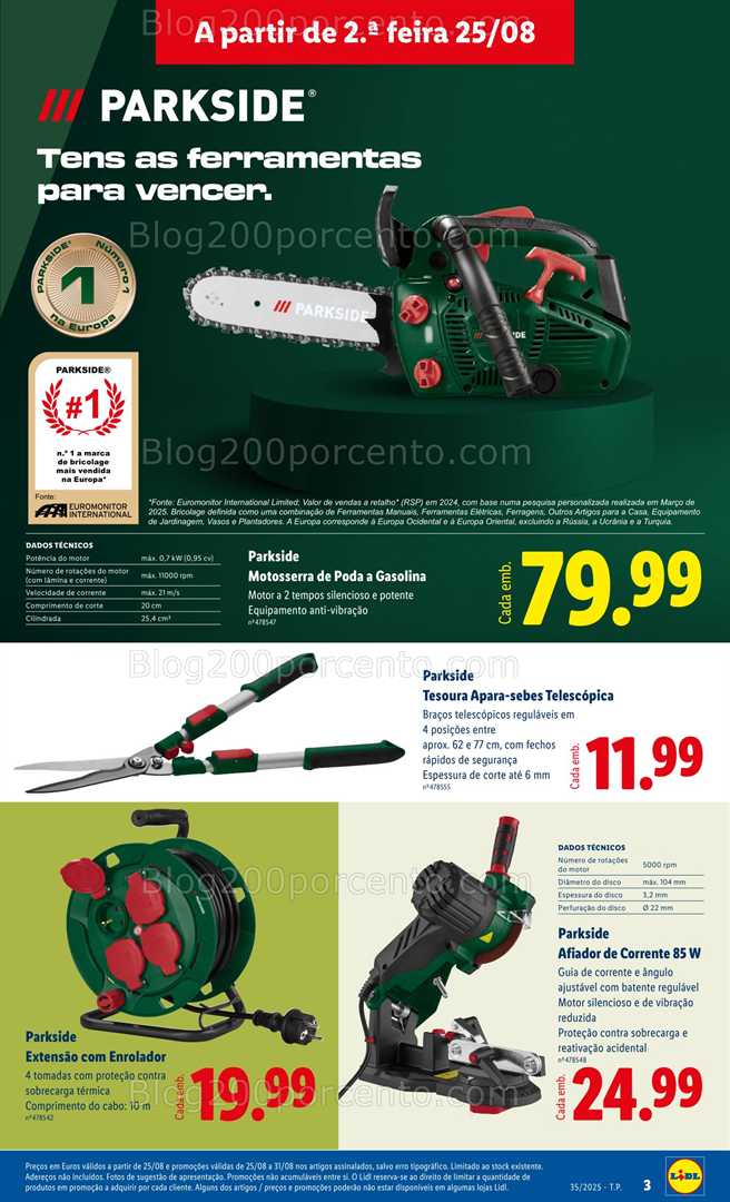 Antevisão Folheto LIDL Bazar Promoções de 25 agosto a 4 setembro