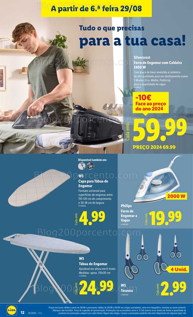 Antevisão Folheto LIDL Bazar Promoções de 25 agosto a 4 setembro