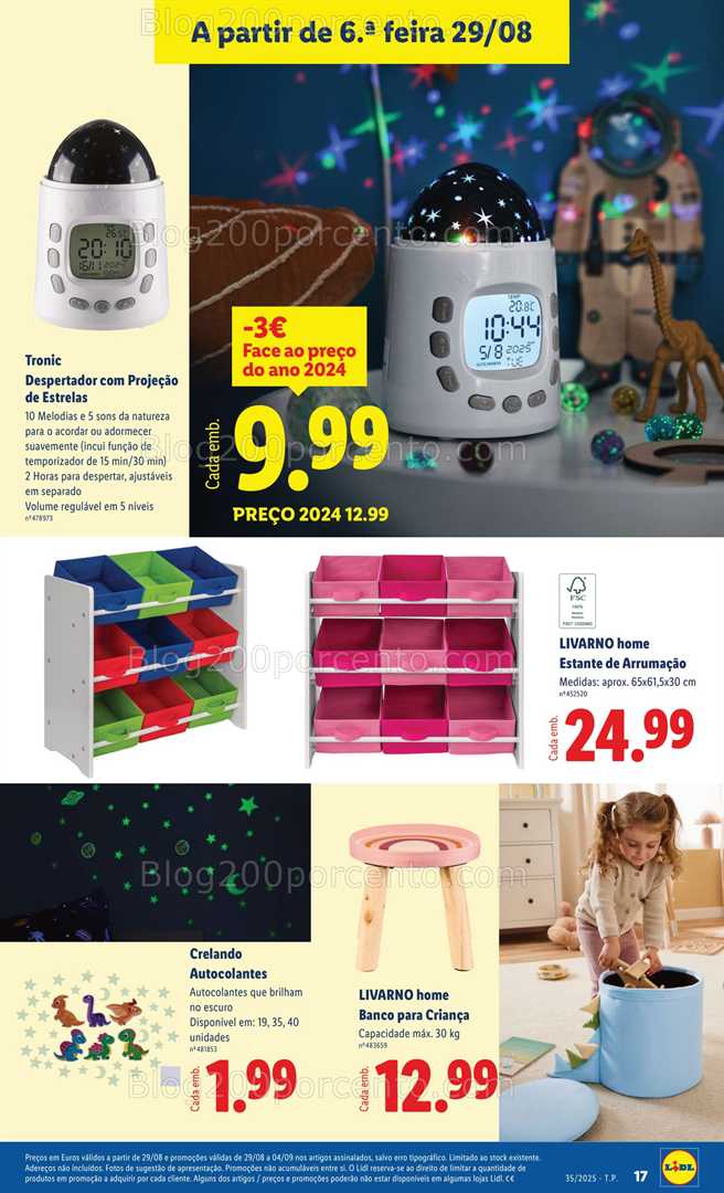 Antevisão Folheto LIDL Bazar Promoções de 25 agosto a 4 setembro