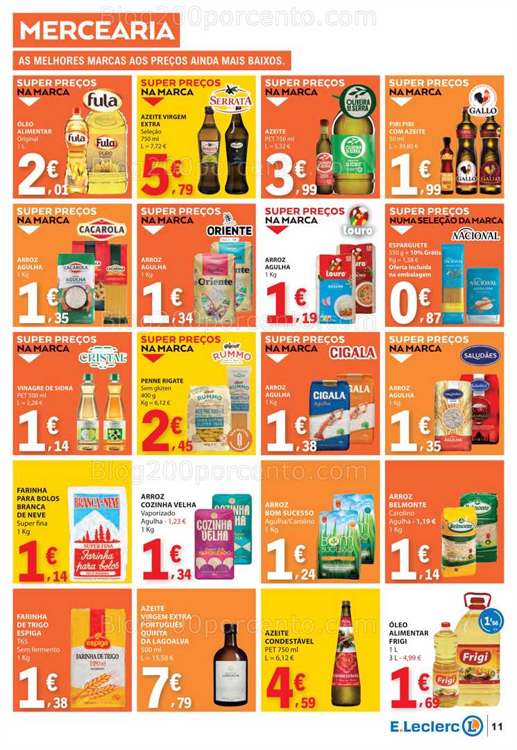 Antevisão Folheto E-LECLERC Promoções de 21 a 27 agosto