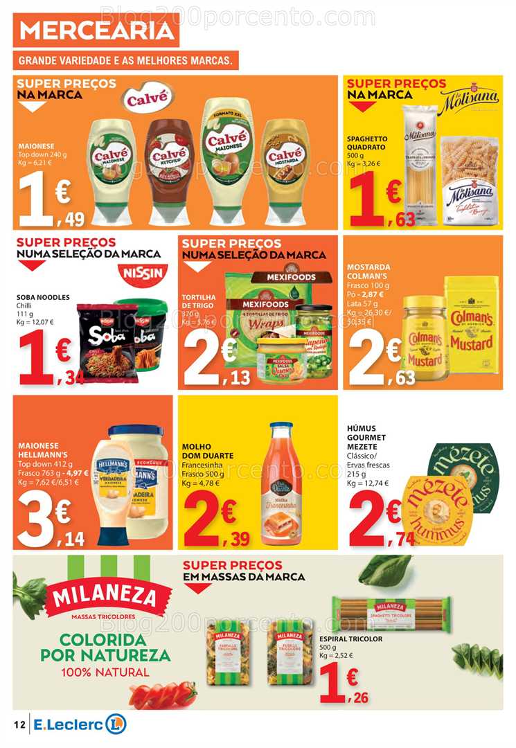 Antevisão Folheto E-LECLERC Promoções de 21 a 27 agosto
