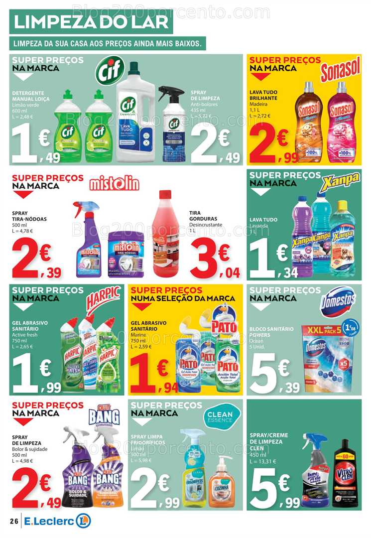 Antevisão Folheto E-LECLERC Promoções de 21 a 27 agosto